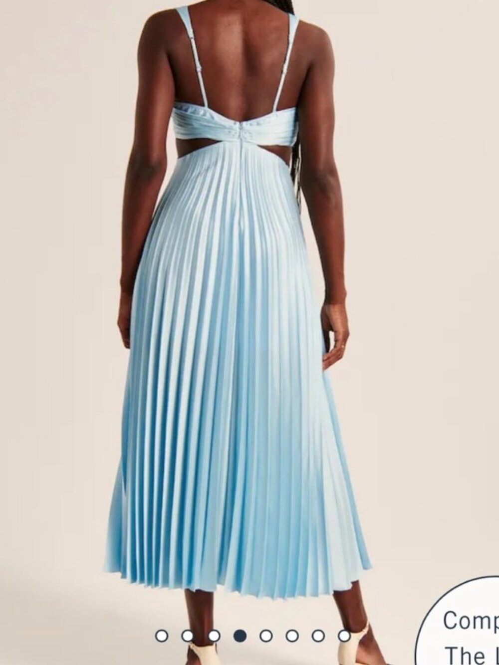 Abercrombie & Fitch Light Blue Backless Giselle Dress - Picture 2 of 5